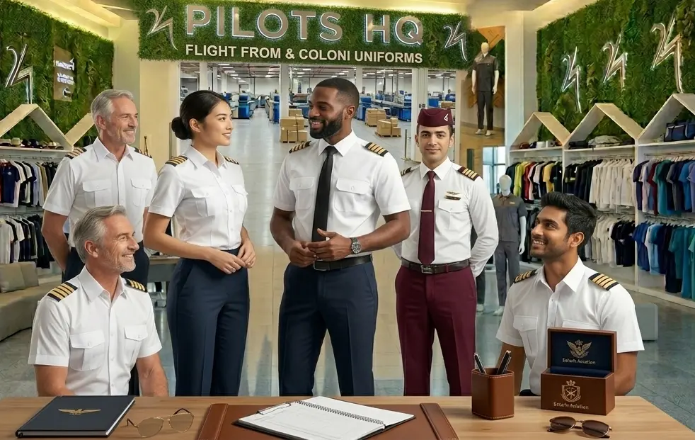 Aviation uniform fabrics in Abu Dhabi — premium materials