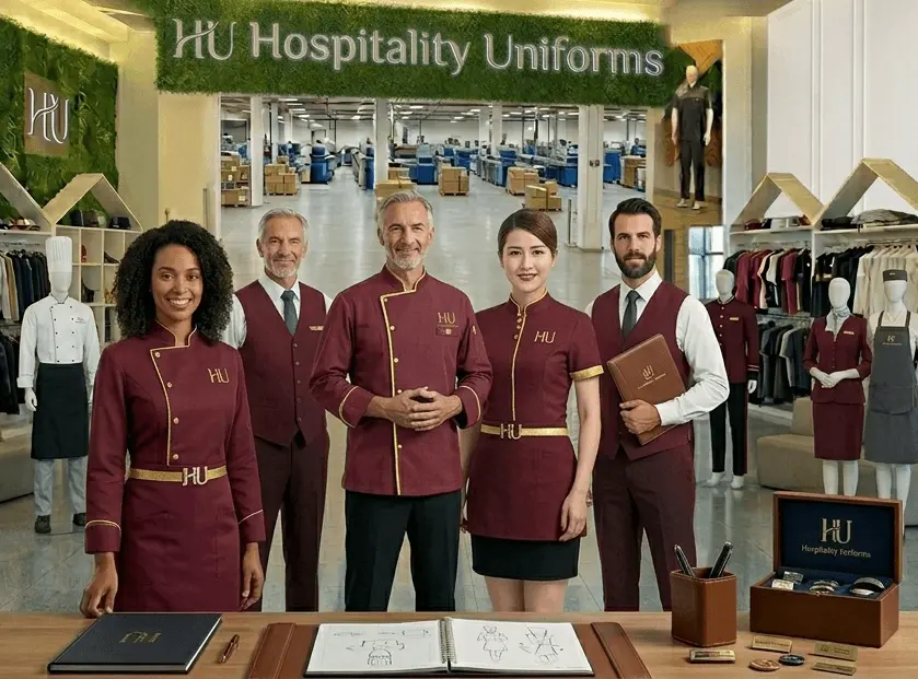 Hospitality uniforms for hotels and restaurants Abu Dhabi UAE - 247 Uniforms