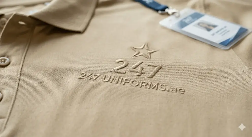 Embroidery vs printing for custom uniforms with logo in UAE