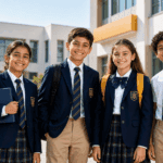 school uniform suppliers Abu Dhabi and Dubai students wearing custom school uniforms UAE