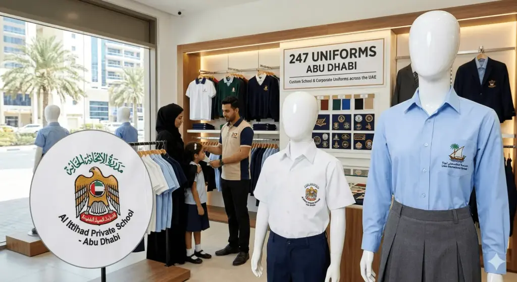 custom school uniform with logo UAE — 247 Uniforms Abu Dhabi