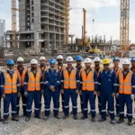 Industrial uniforms in UAE with custom logo branding