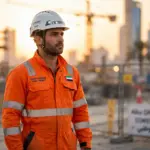 hi-vis safety coveralls UAE industrial worker Abu Dhabi