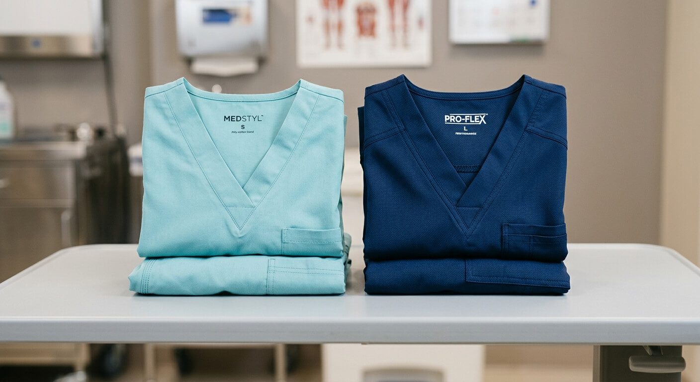 Comparison of clinic and hospital scrub fabric weights for UAE healthcare uniforms
