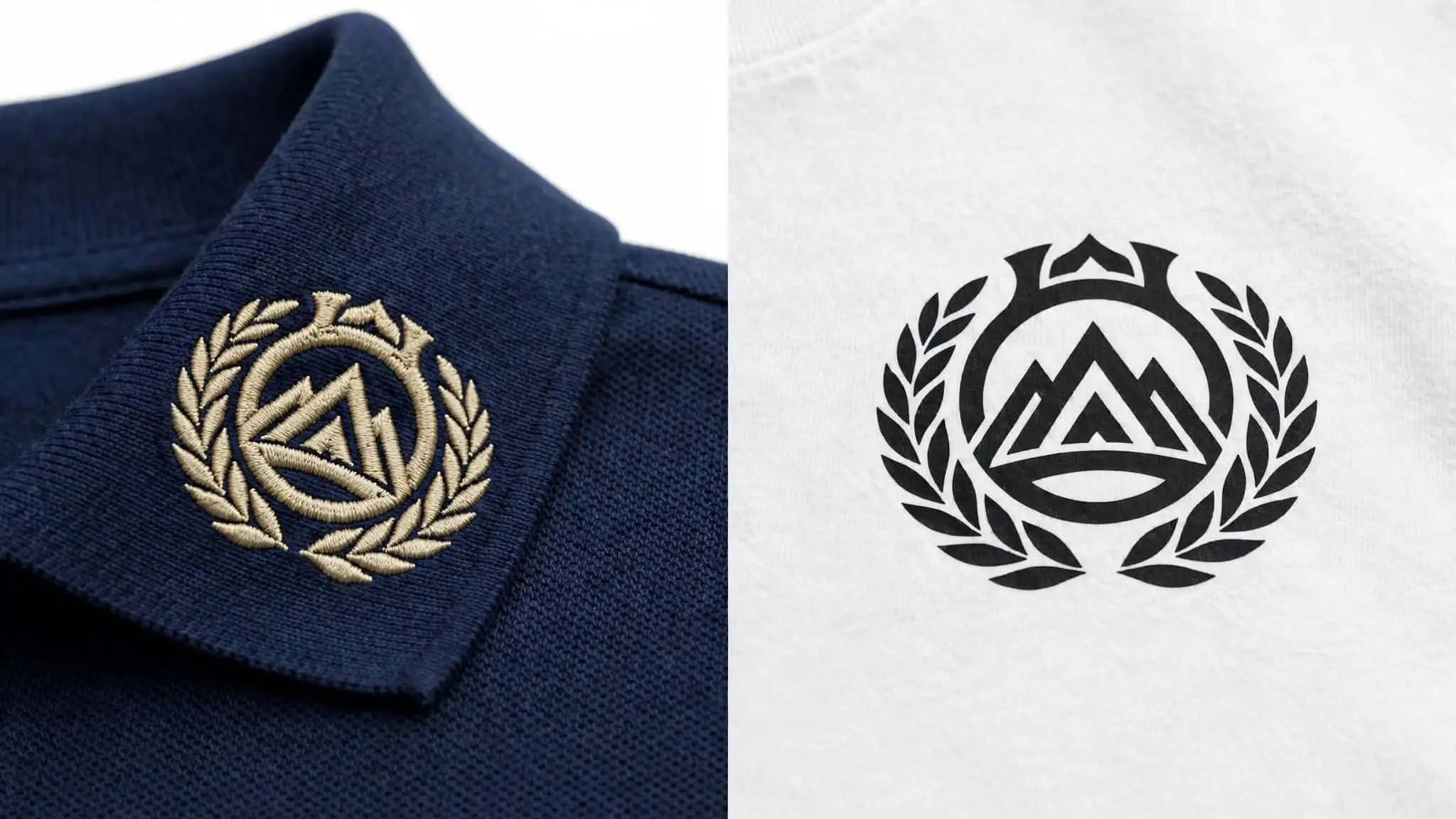 embroidery vs screen printing uniform logo comparison UAE