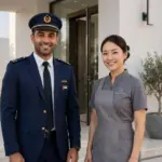household staff uniforms UAE villa 247 uniforms