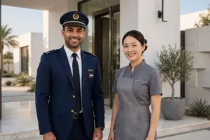 household staff uniforms UAE villa 247 uniforms